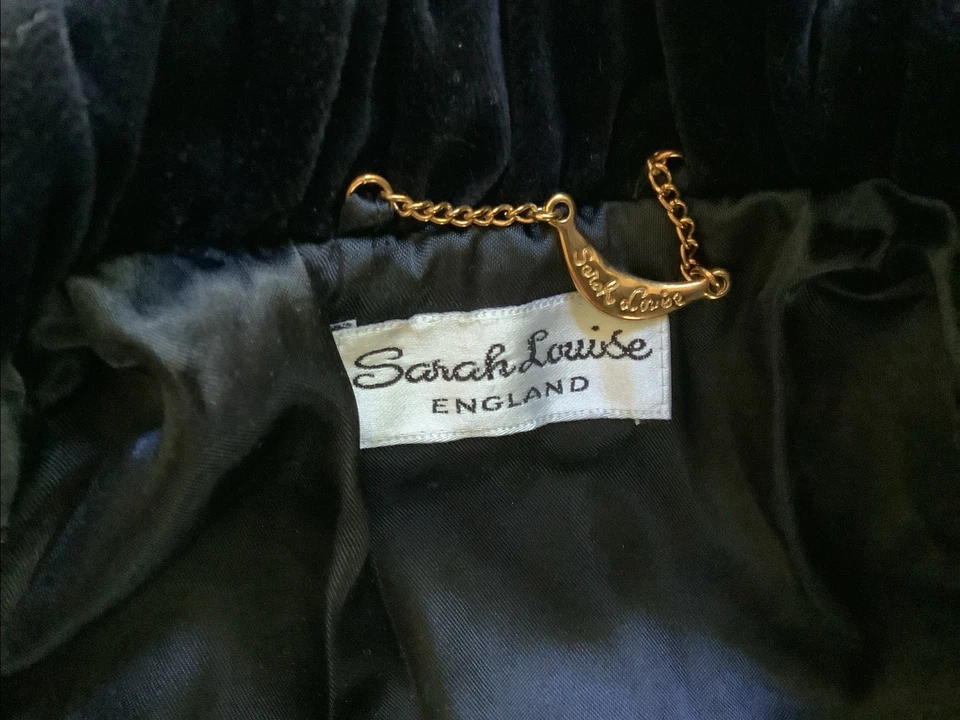 Abrigo Sarah Louise, Inglaterra, Mezcla Cachemira Azul Marino Niña Talla 2 NUEVO Orig. $177 Foto 3 de 4