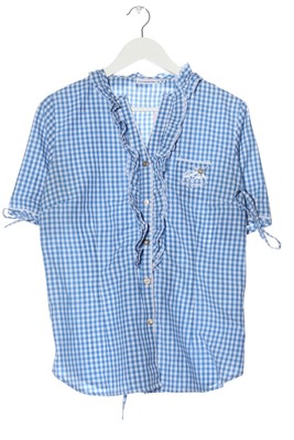 STOCKERPOINT Kurzarmhemd Damen Hemd Gr. DE 40 blau-weiß Casual-Look