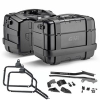 Givi TRK33BB Seitenkoffer + TräGer FüR Royal Enfield Scram 411 2024 33LT Schwarz