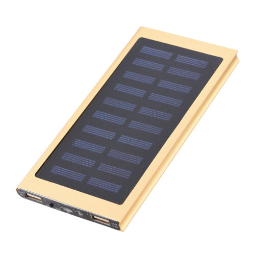 10000mAh Dual USB Fast Charge Solar Mobile Power Bank Metal Case DIY Kit Go VIS - Foto 1 di 8