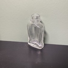 Vintage Bayer Aspirin Embossed Glass Bottle Children  s Size No Cap Or Label 1960