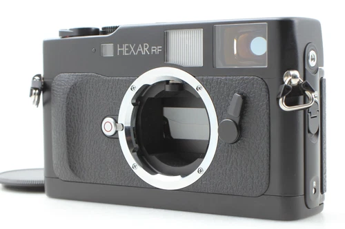 【TOP MINT】 Konica HEXAR RF Black 35mm Rangefinder Film Camera Body from JAPAN