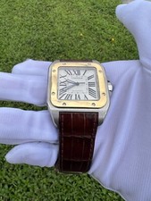 Cartier Santos 100 XL 18kt Yellow Gold & Stainless Steel W20072X7 2