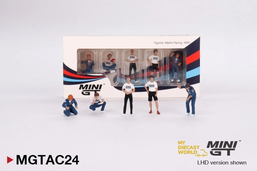 1/64 MINI GT "MARTINI RACING WRC" 5 PC FIGURE SET MGTAC24 - Image 3 of 3