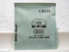 GS CR323 Watch Crystal Fit Bulova 53218 - 53219 - 53881 - 53882 - 14.3 x 11.6 mm