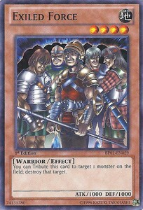 Exiled Force - BP01-EN059 - Starfoil Rare - 1st Edition x3 - Near Mint