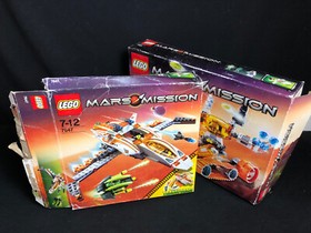 LEGO 7697 7647 Mars Mission BOX ONLY MT-51 Claw Tank Ambush MX-41 Switch Fighter