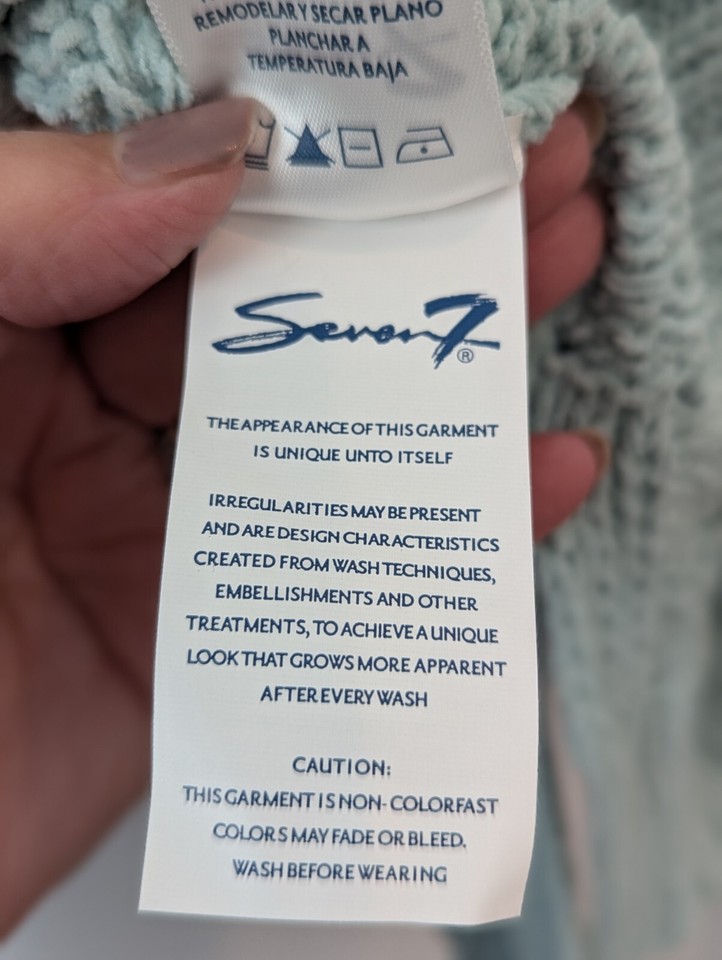 Seven7 Women's XXL Mint Green Long Sleeve Sweater Knit Casual Preppy eBay