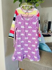 Girls Gymboree Fleece M 7/8 Nightgown pack of 2 pajamas Longsleeves multicolor