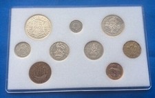 1941 SET OF KING GEORGE VI COINS (9) 85TH BIRTHDAY GIFT IN CLEAR DISPLAY CASE