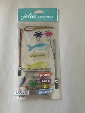 Jolee's Boutique Embellishments Gone Fishing 12 Pieces Scrapbooking