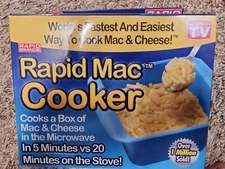 Rapid Mac Cooker 5 Minute Microwave Macaroni & Cheese - Dorm, Kitchen or Office