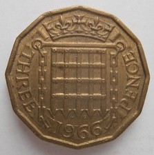 1966 THREEPENCE