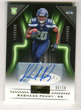 2018 Panini Playbook Rookie Signatures Gold #142 Rashaad Penny 5/10 A45 167