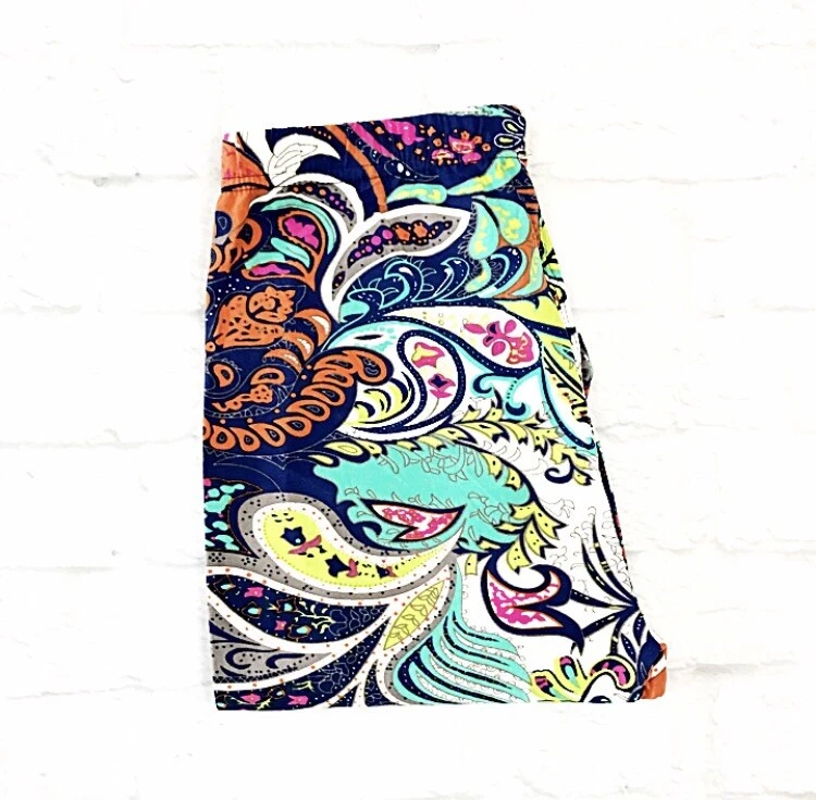 NUEVO CON ETIQUETAS Buttery SUAVE Paisley Floral Leggings Talla Única S M L Paisley Damasco Floral OS Foto 2 de 3