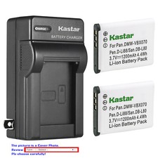 Kastar Battery Wall Charger for Sanyo DB-L80  DSC-X1250 DSC-X1250N DSC-X1250S