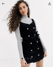 Miss Selfidge Black Cordaroy Dress
