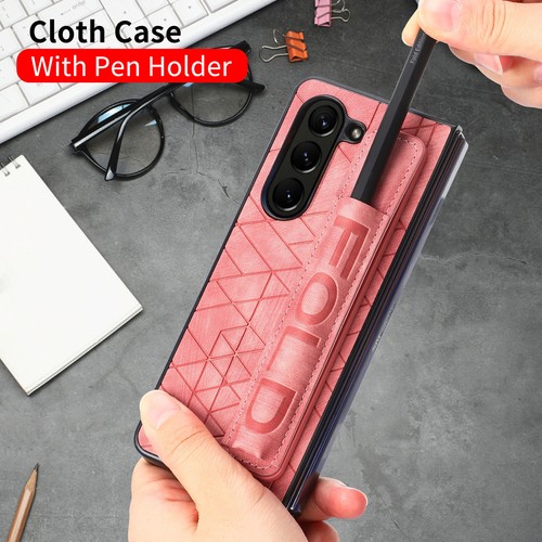 For Samsung Galaxy Z flip 6 5 4 3 2 Wrist Strap Phone Cover Wallet w/Pen Slot - 第 3/11 張圖片