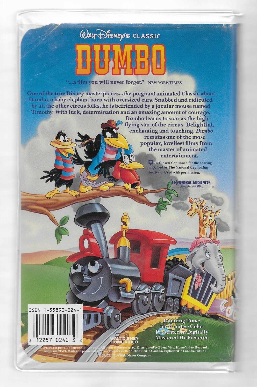 Walt Disney's Classic Dumbo (VHS, 1998) 12257024036 | eBay