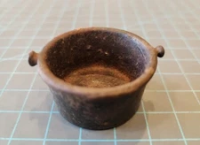 Cast Iron Miniature Bean Pot Cauldron Kettle Vintage Antique - gw10