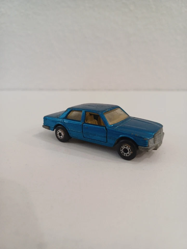 火柴盒 #56 1979 梅赛德斯 450 SEL 蓝色莱斯尼英国制造 — 第 2/4 张图片