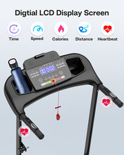 HP Foldable Treadmill for Home Incline Electric Running Jogging Machine 2