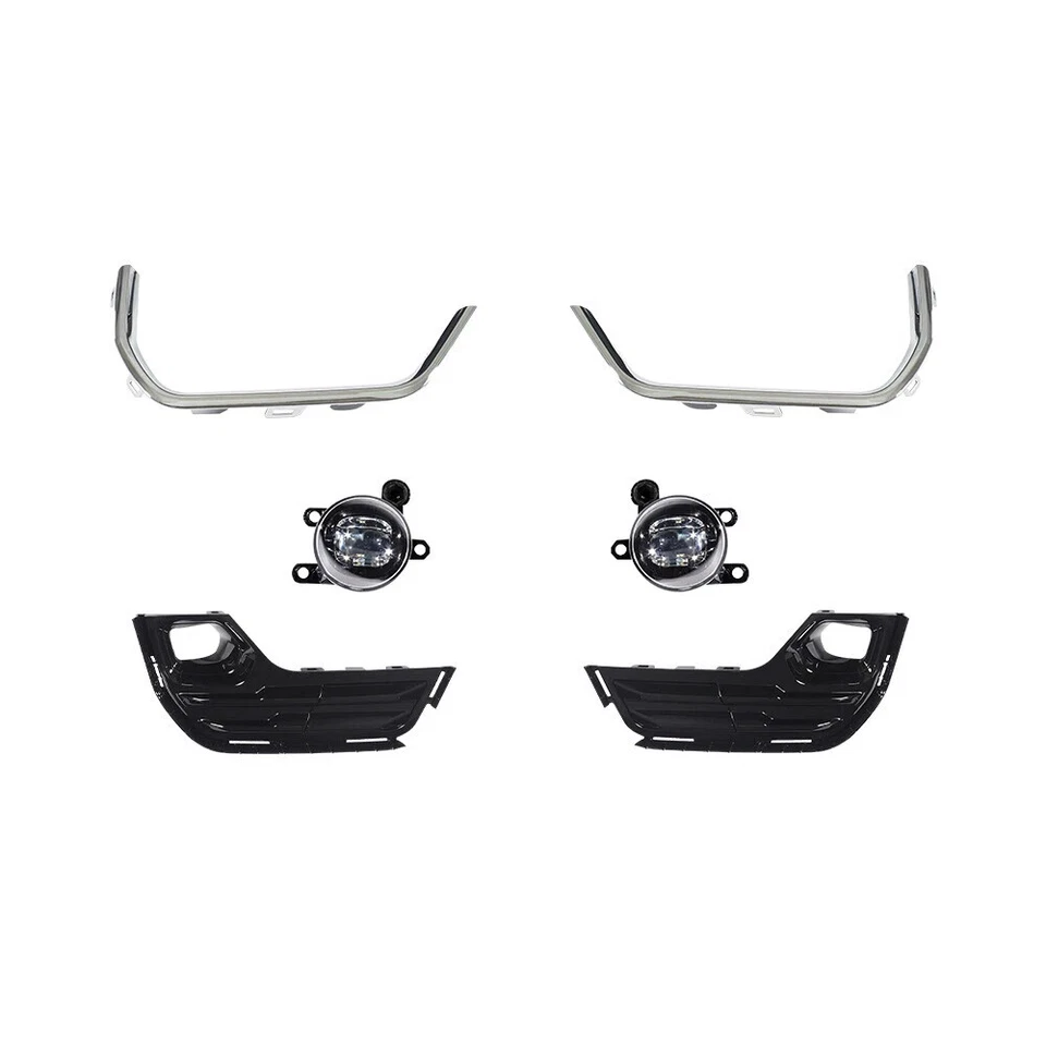 For 2022-2024 GMC Terrain SLE Front Lower & Upper Grille Assembly w/ Fog Lights - Image 4 of 4