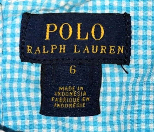 Vestido Ralph Lauren para niña con cuello de encaje - talla 6 - azul/blanco Foto 3 de 3