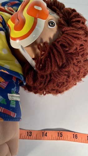 Vtg Cabbage Patch Kids Girl Circus Clown 1986 Brown Hair Doll Clown Mask signed - Picture 4 of 8