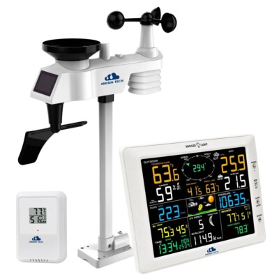 Airaintech Wi-Fi Smart Weather Station Big 10'' Color LCD Display (Open Box)