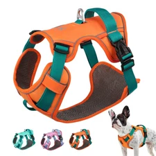 No Pull Dog Harness Adjustable Escape Proof Vest Soft Mesh Padded for Large Dogs