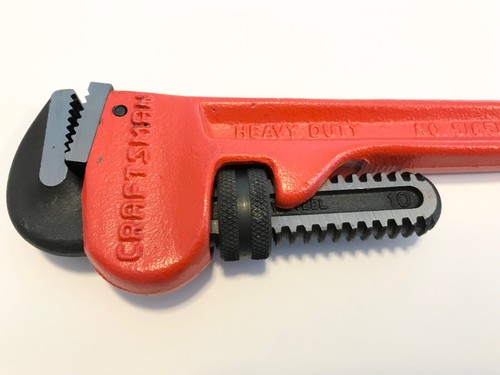 Craftsman USA 10'' Pipe Wrench Heavy Duty 51651 Made In USA πΊπΈ - Picture 6 of 6