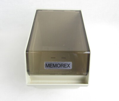 Vintage Memorex Floppy Disk File Box - New Old Stock,  Free Shipping