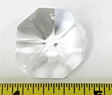 5 Pack! Swarovski Spectra 1-Hole 8290 8001 Crystal Octagon - Optic Glass