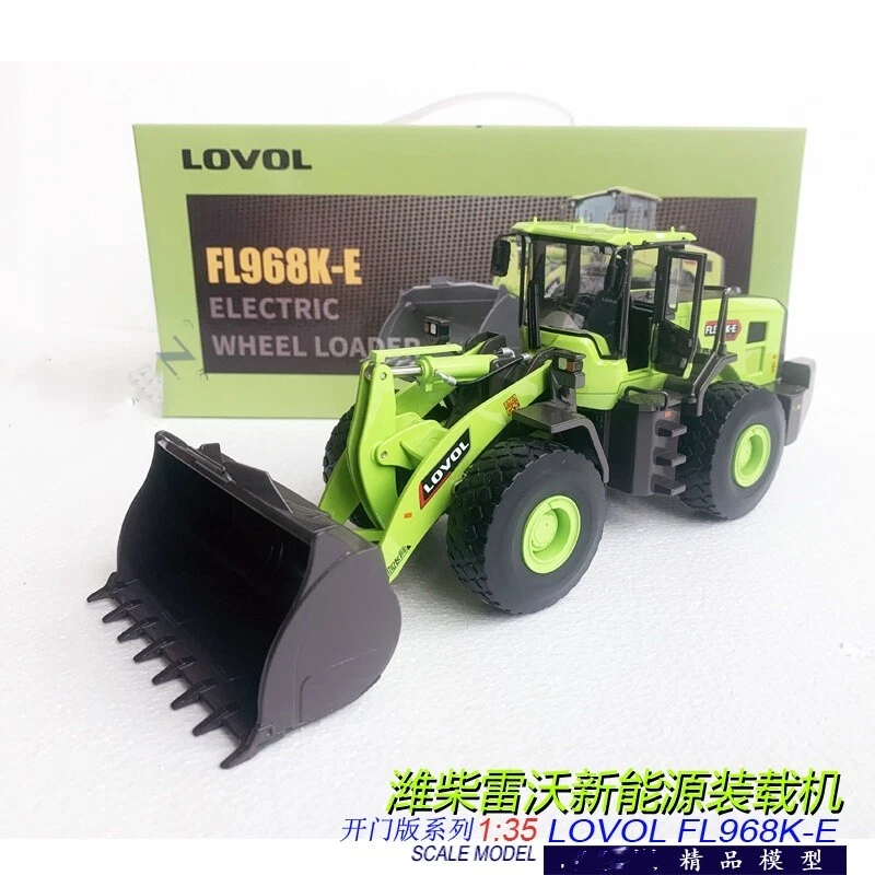 1:35 27CM LOVOL FL968K-E Electric Wheel Loader Construct Machine Diecast Model - Image 3 of 4