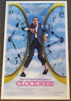CLOCKWISE (1986) Original John Cleese Monty Python Movie POSTER 27