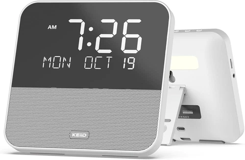 Alarm Clock Radio Bluetooth Speaker FM Radio with Clear HiFi Sound Quality, N...