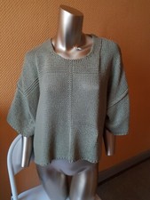 Damen Pullover von MARC ABBAS Exclusiv, Akryl -Baumwolllook, zartgrün, One Size