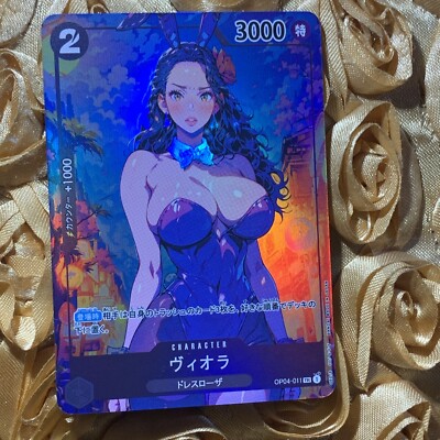 Viola ONE PIECE BUNNY set Goddess ACG Waifu Anime Holo Girl Card