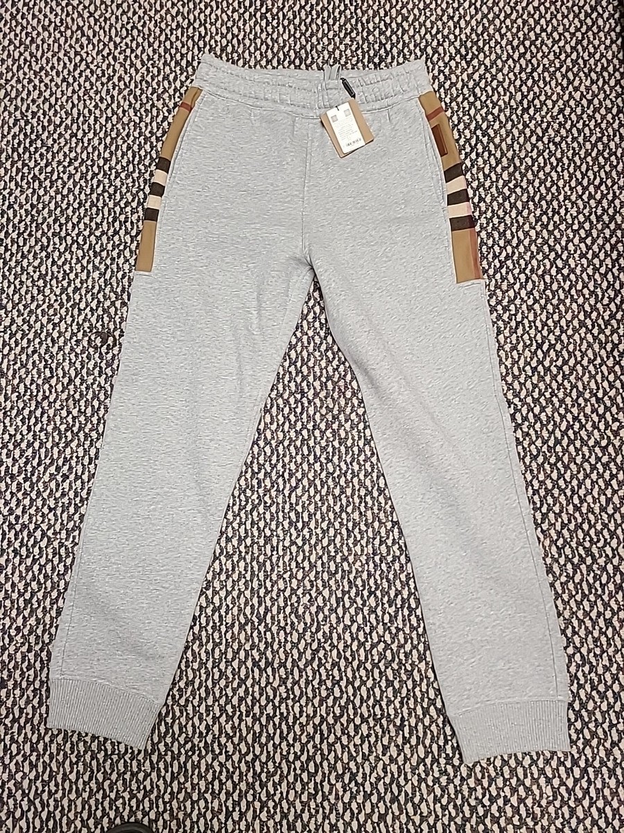 Burberry Pale Grey Melange Sweat Pants(M)