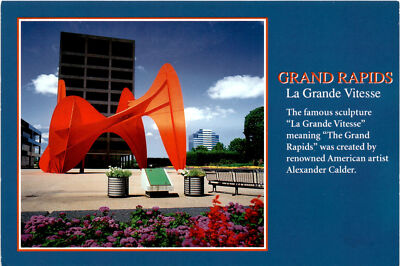 La Grande Vitesse, Alexander Calder, Western Michigan, John Penrod, Postcard