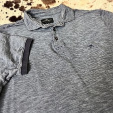 Rodd Gunn Polo Shirt Mens XL Sports Fit Heather Blue Short Sleeve Casual Logo