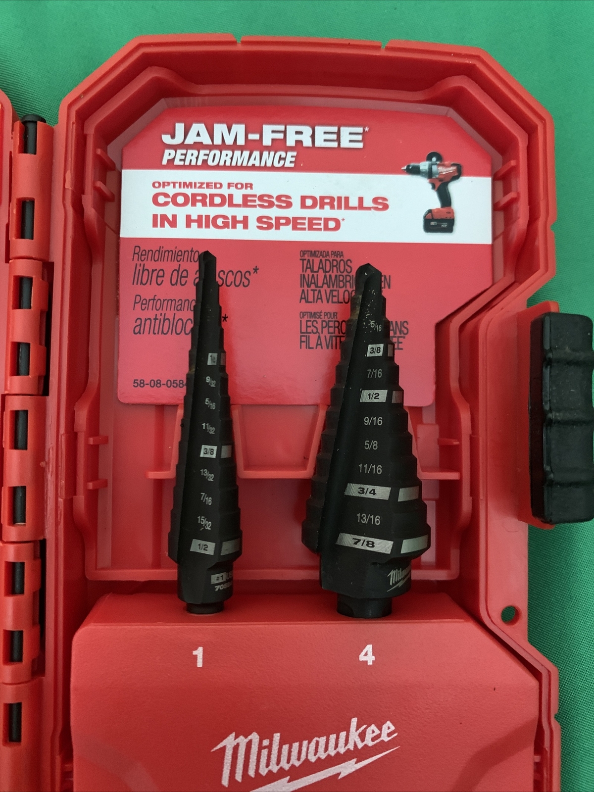 Milwaukee 48899222 Black Oxide Step Drill Bit Set (10Piece) St