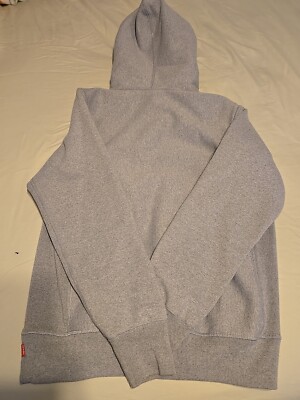 supreme box logo hoodie grey sweatshirt M RN101837 | eBay