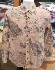 FW13 Supreme Occult Shirt M medium khaki sand tan long sleeve vintage 2013 Rare