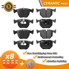 Front and Rear Ceramic Brake Pads for 1995 1996 1997 - 2005 BMW 740i 740iL M5 X5