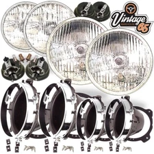 5&3/4" Halogen Headlight Conversion Bezel Mounting Bowls For Ford Escort RS2000