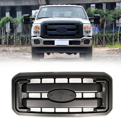 Chrome Mesh Front Upper Grille For Ford Super Duty F250 F350 F450 F550 2011-2016