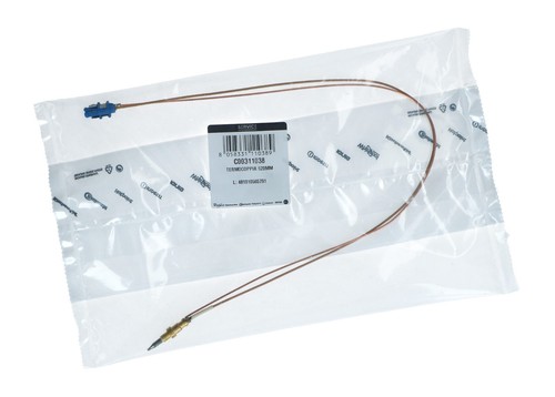 Termocoppia originale Cannon Indesit Whirlpool C00311038 520 mm per bruciatori wok - Foto 2 di 14