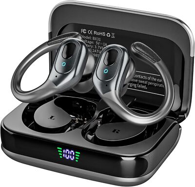 Bluetooth✨　イヤフォン Amazon.com: ZXQ Neckband Bluetooth Headphones,100 Hours Long
